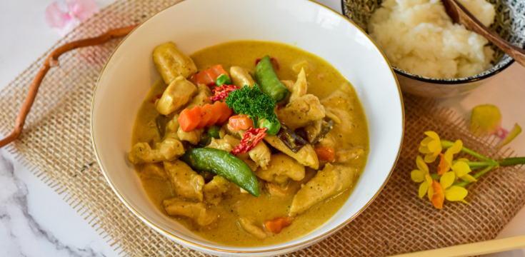 Hähnchen-Curry mit Basmatireis