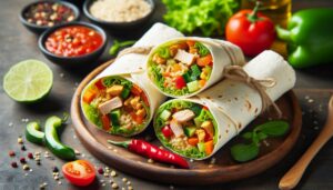 Leckere Wraps gefüllt mit gebratenem Gemüse, Reis und Pute - Schritt-für-Schritt-Anleitung 6 Leckere Wraps gefuellt mit gebratenem Gemuese Reis und Pute Schritt fuer Schritt Anleitung