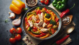 Puten-Paprika-Eintopf - Eine proteinreiche Mahlzeit für einen gesunden Lebensstil 6 Puten Paprika Eintopf Eine proteinreiche Mahlzeit fuer einen gesunden Lebensstil