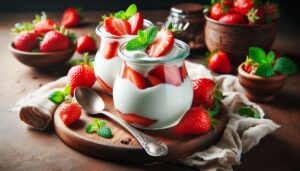Vanillejoghurt mit Erdbeeren: Ein erfrischendes Sommerdessert 6 Vanillejoghurt mit Erdbeeren Ein erfrischendes Sommerdessert